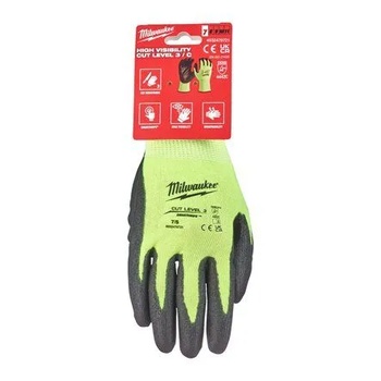 MILWAUKEE Перчатки защитные Hi-Vis Cut level (Хай Виз Кат Левел) 3/C, XL/10